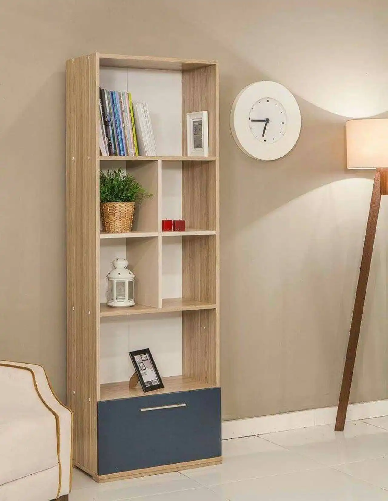 مدل کتابخانه ایستاده ساده + طراحی مینیمال و بسیار کاربردی برای کتابخانه ایستاده شیک برای زیبا کردن محیط