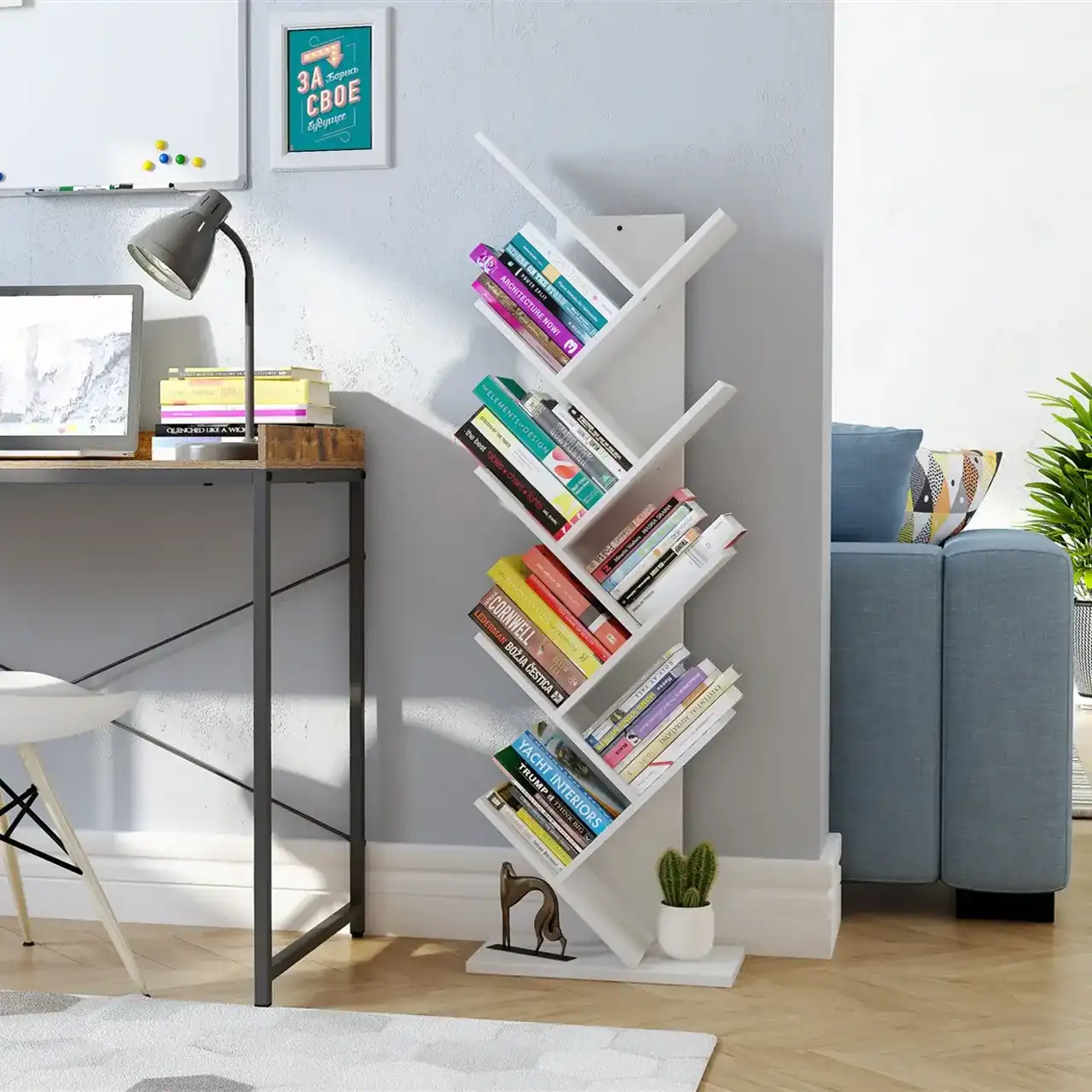 مدل کتابخانه ایستاده ساده + طراحی مینیمال و بسیار کاربردی برای کتابخانه ایستاده شیک برای زیبا کردن محیط