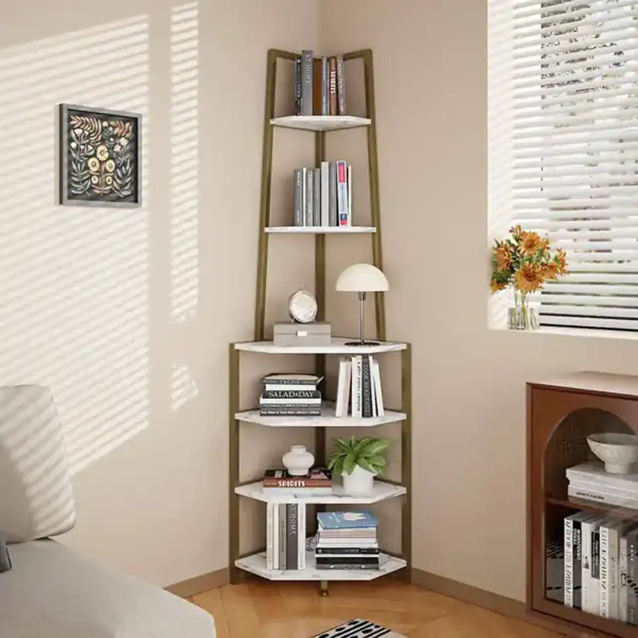 مدل کتابخانه برای اتاق خواب + ایده های خلاقانه و ساده برای طراحی مدل کتابخانه چوبی استاده و دیواری