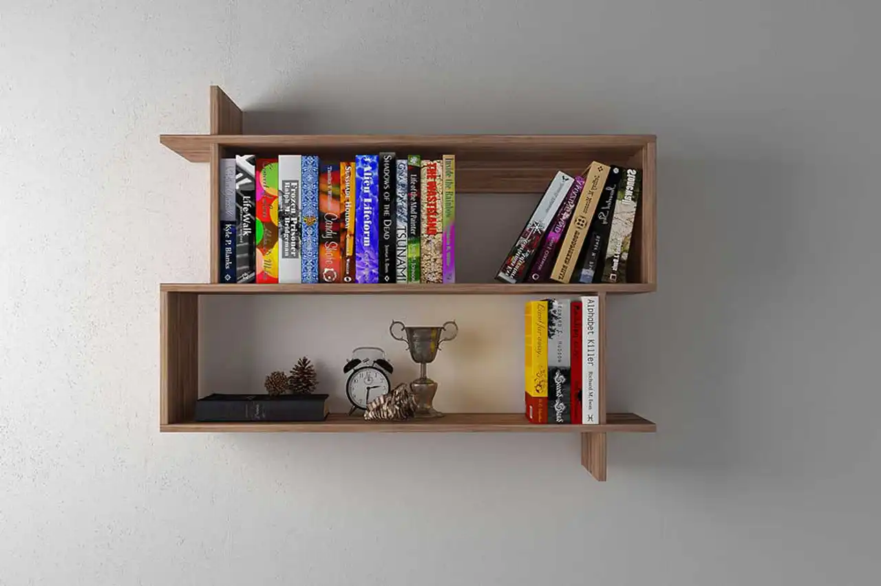 مدل کتابخانه برای اتاق خواب + ایده های خلاقانه و ساده برای طراحی مدل کتابخانه چوبی استاده و دیواری