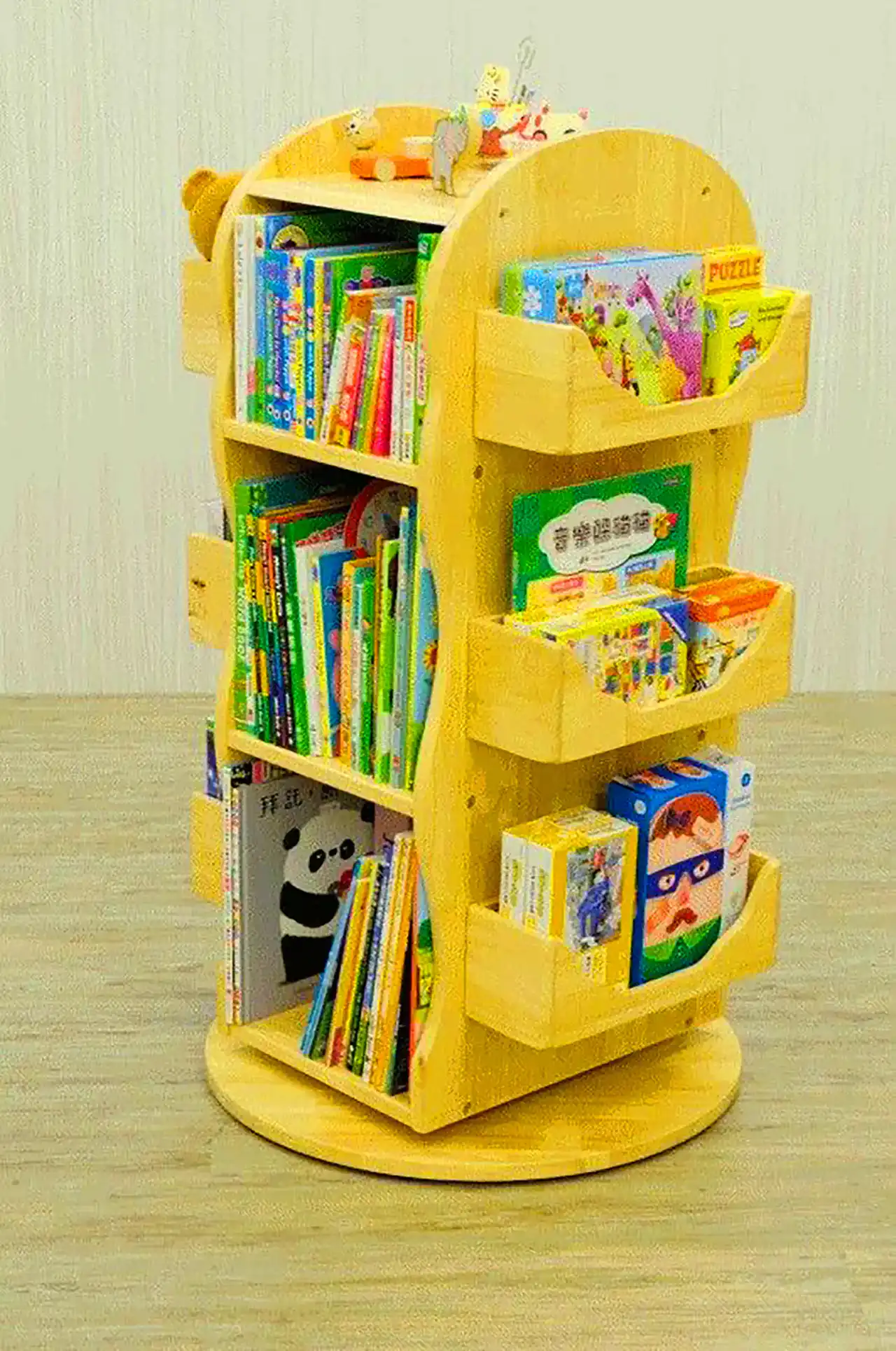 مدل کتابخانه اتاق کودک با رنگ ها و طراحی های زیبا و فانتزی برای بچه ها