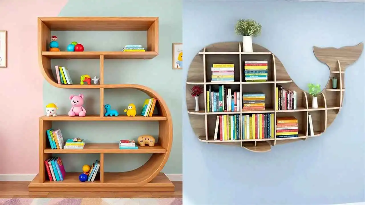 مدل کتابخانه اتاق بچه + ایده های خاص و شیک برای طراحی و خرید کتابخانه اتاق کودک