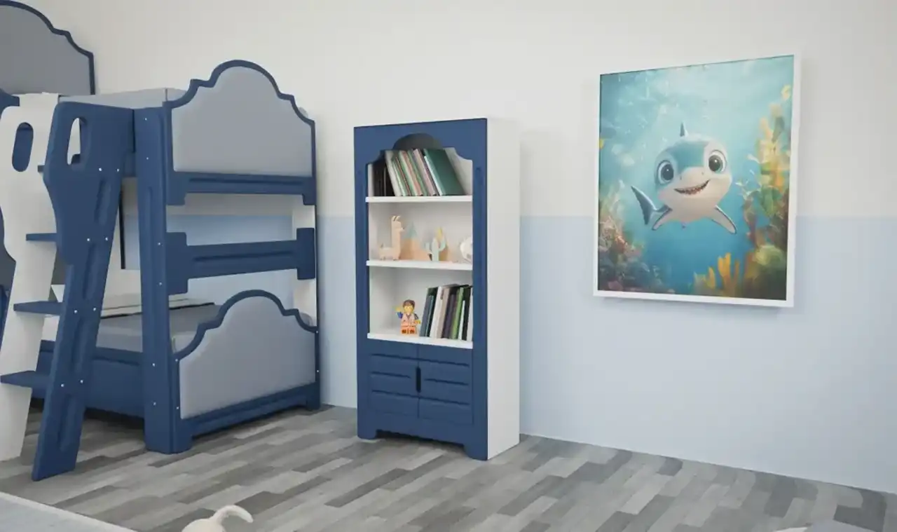 مدل کتابخانه اتاق بچه + ایده های خاص و شیک برای طراحی و خرید کتابخانه اتاق کودک