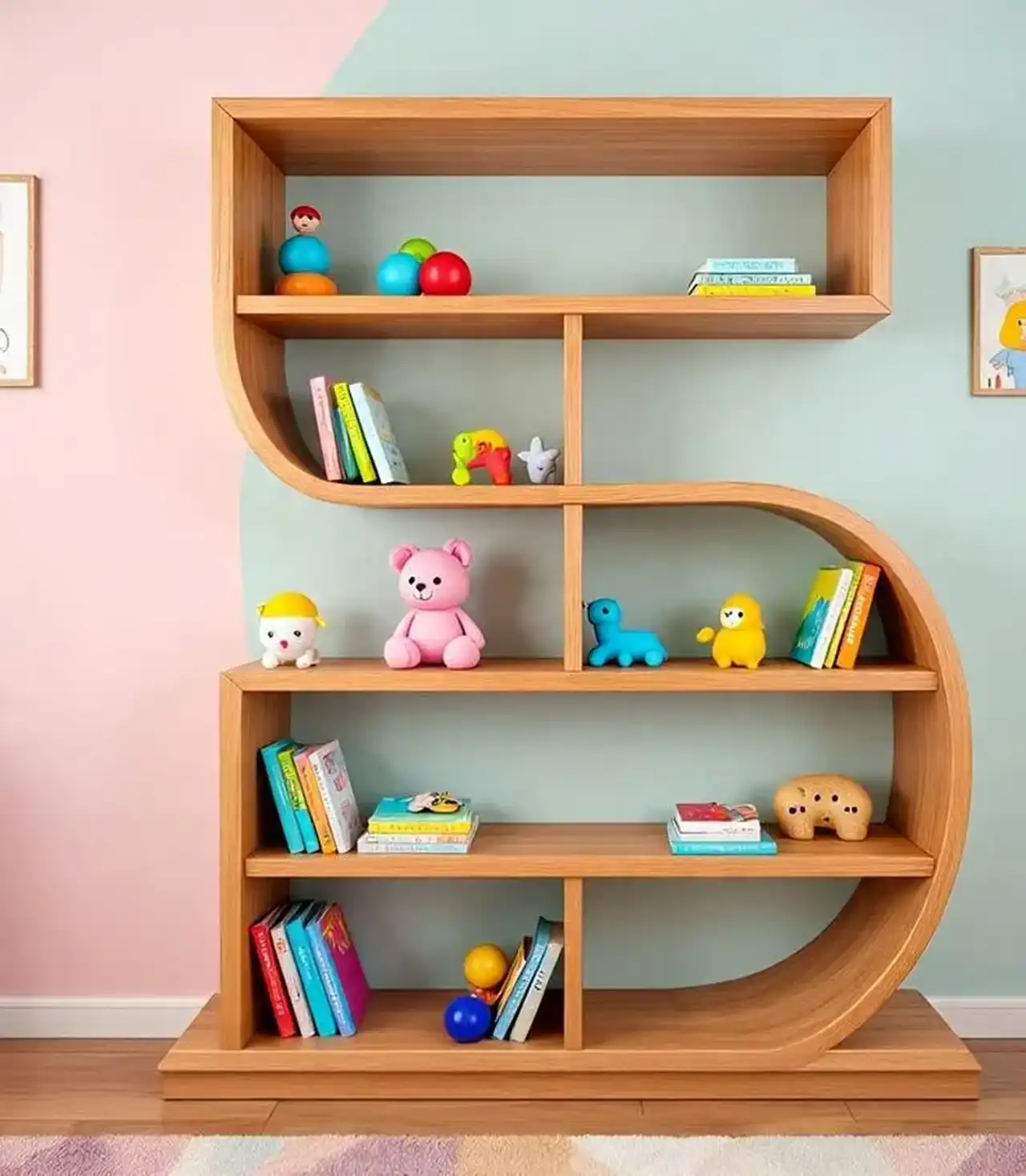 مدل کتابخانه اتاق بچه + ایده های خاص و شیک برای طراحی و خرید کتابخانه اتاق کودک