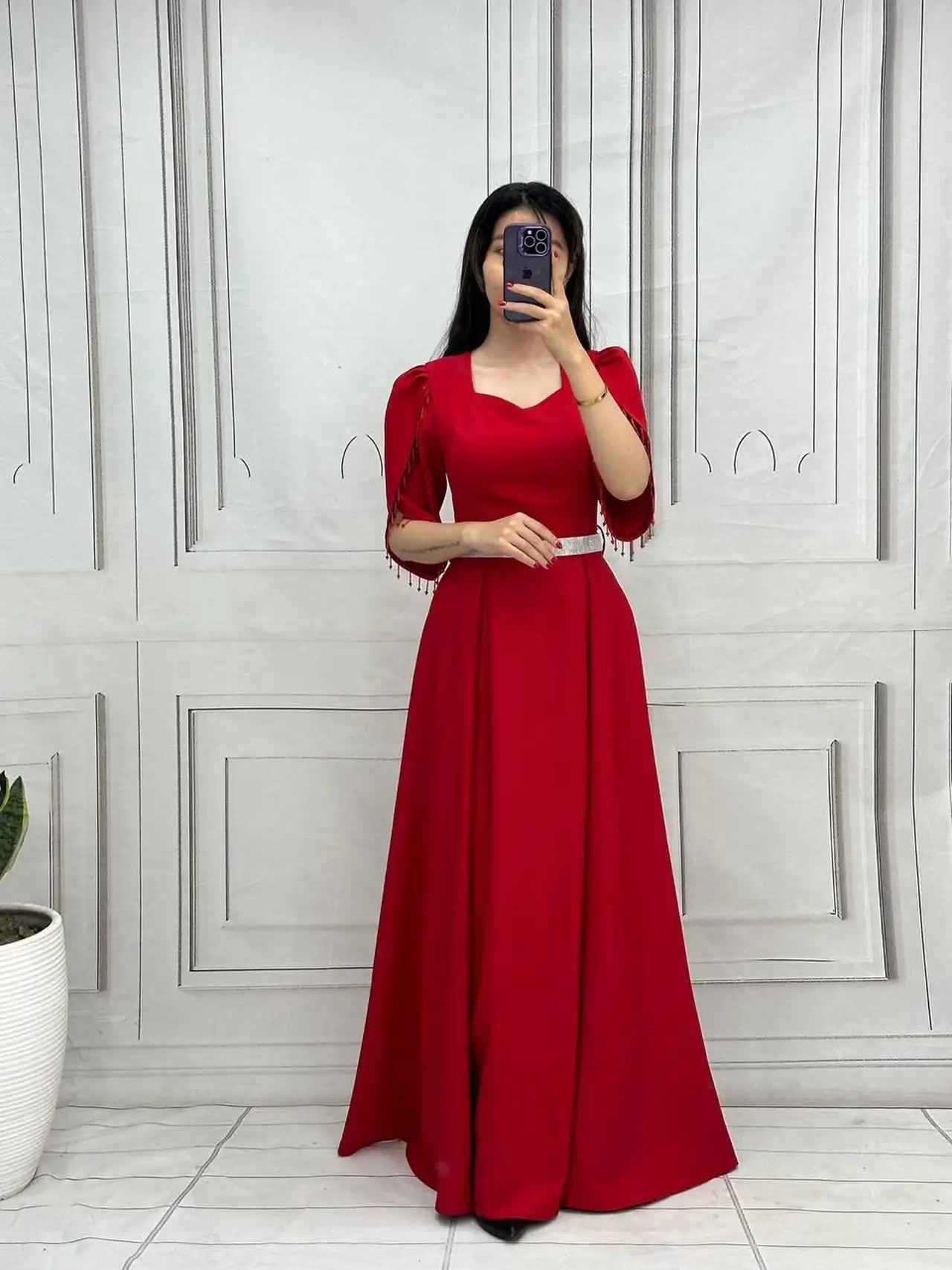 مدل لباس مجلسی اینستاگرام + مدل های خفن و به روز لباس مجلسی ماکسی و سنگ دوزی شده برای افراد خاص