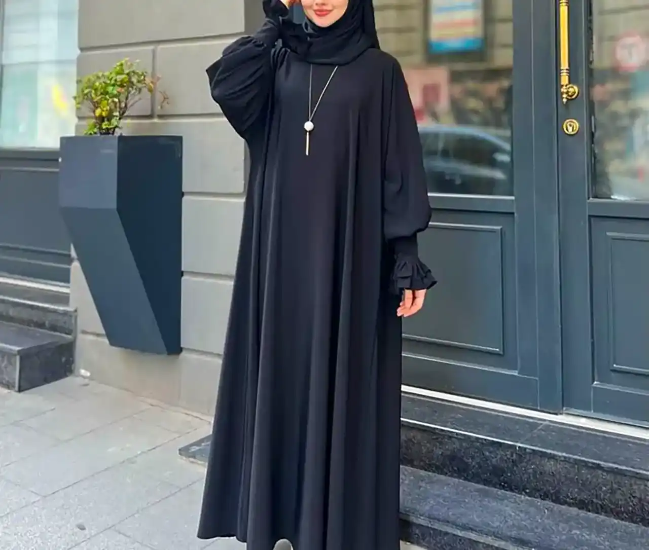 مدل مانتو عبایی + شیک ترین و خاص ترین مدل های مانتو عبایی زنانه ترند روز