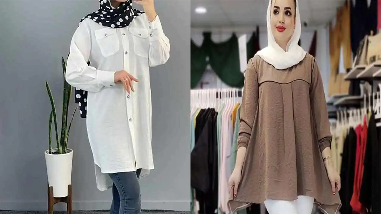 مدل مانتو ابروبادی جلو بسته کوتاه و بلند + رنگ ها و طرح های شیک و اسپرت