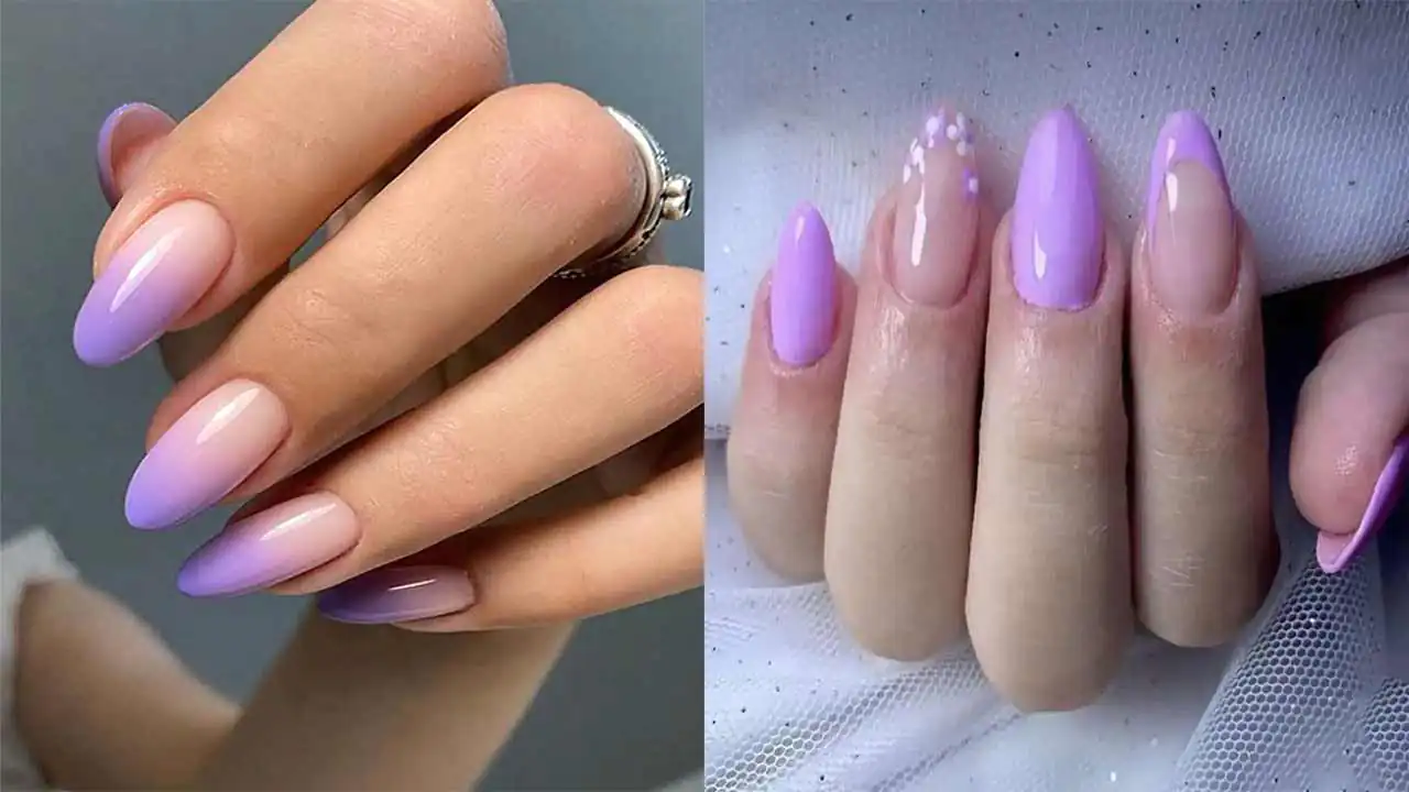 مدل ناخن امبره یاسی شیک و باکلاس + 15 تا از بهترین مدل ها را اینجا ببینید