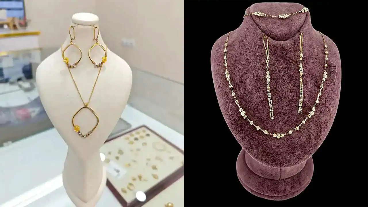 مدل نیم ست البرنادو با طرح ها و رنگ های نقره ای و طلایی که عاشقش میشید