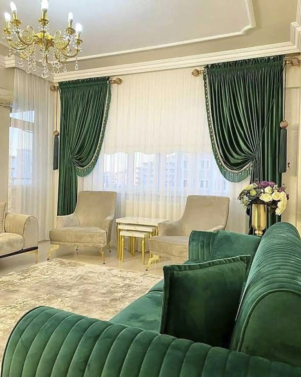 مدل پرده جدید برای پذیرایی بسیار شیک و جذاب که با هر دکوراسیونی ست میشن