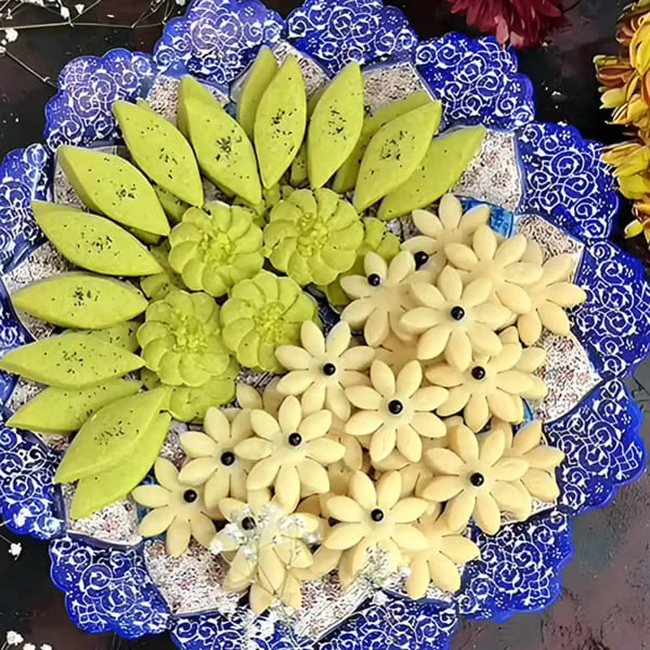 مدل شیرینی پسته ای خوشمزه و سنتی با طعم اصیل ایرانی مناسب پذیرایی مهمانی