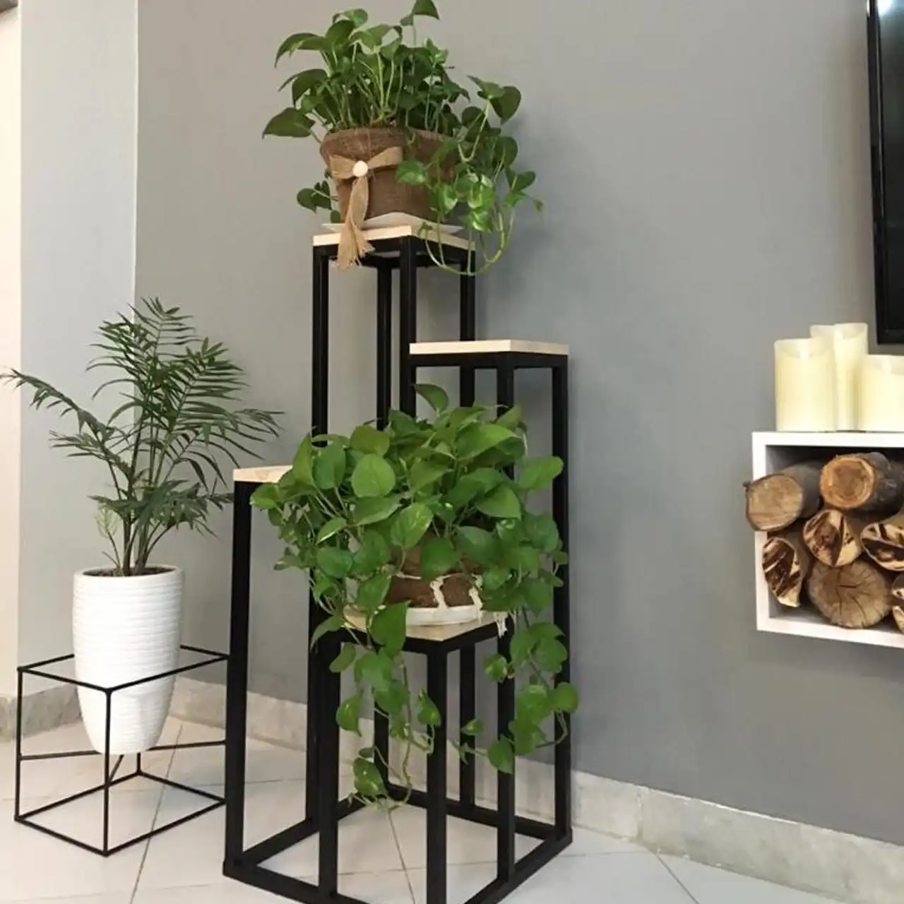 مدل استند گلدان فلزی + مدل های جدید استند گلدان برای نگهداری و نمایش گیاهان آپارتمانی