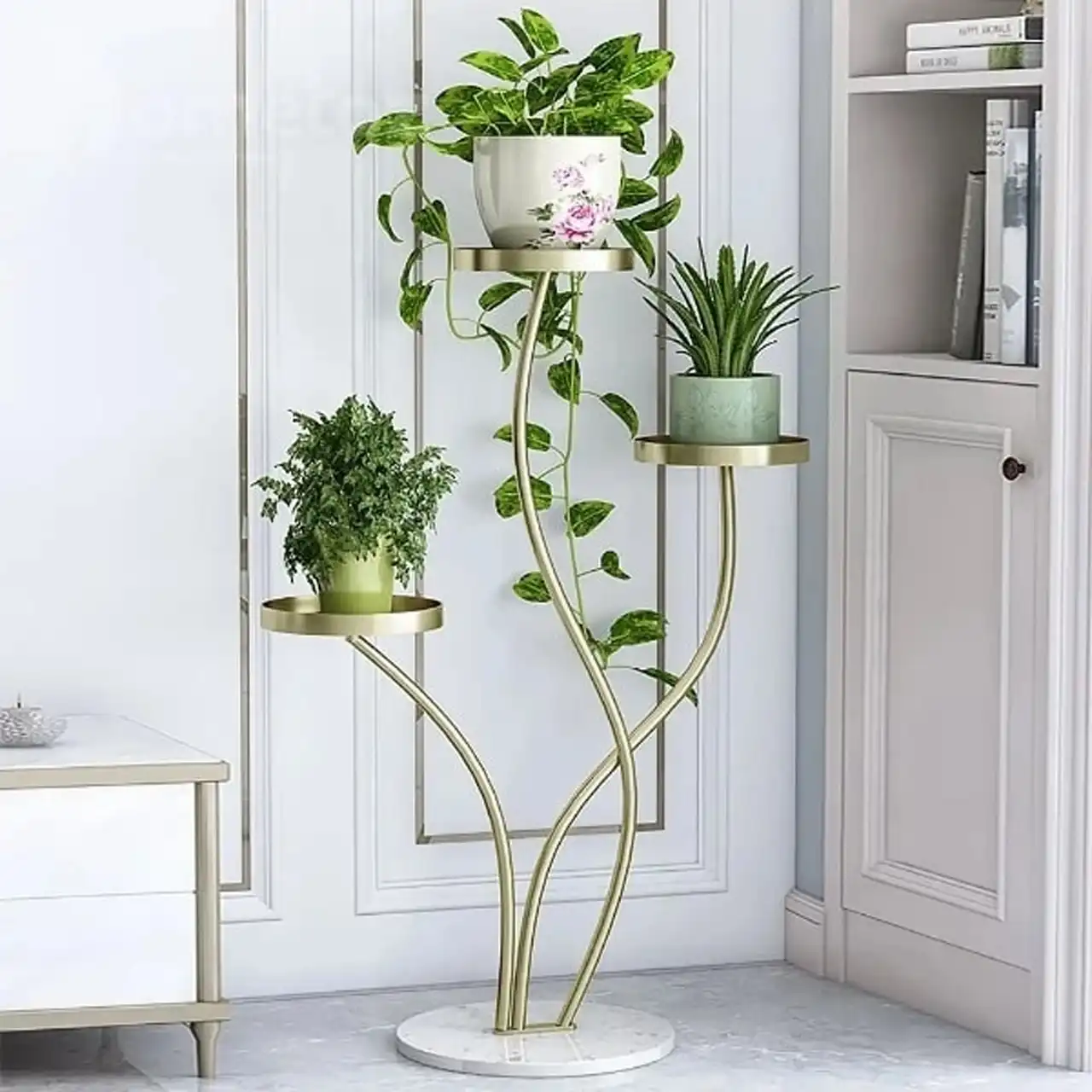مدل استند گلدان جدید + زیباتری کردن فضای خانه با استفاده از استند گلدان چوبی و فلزی