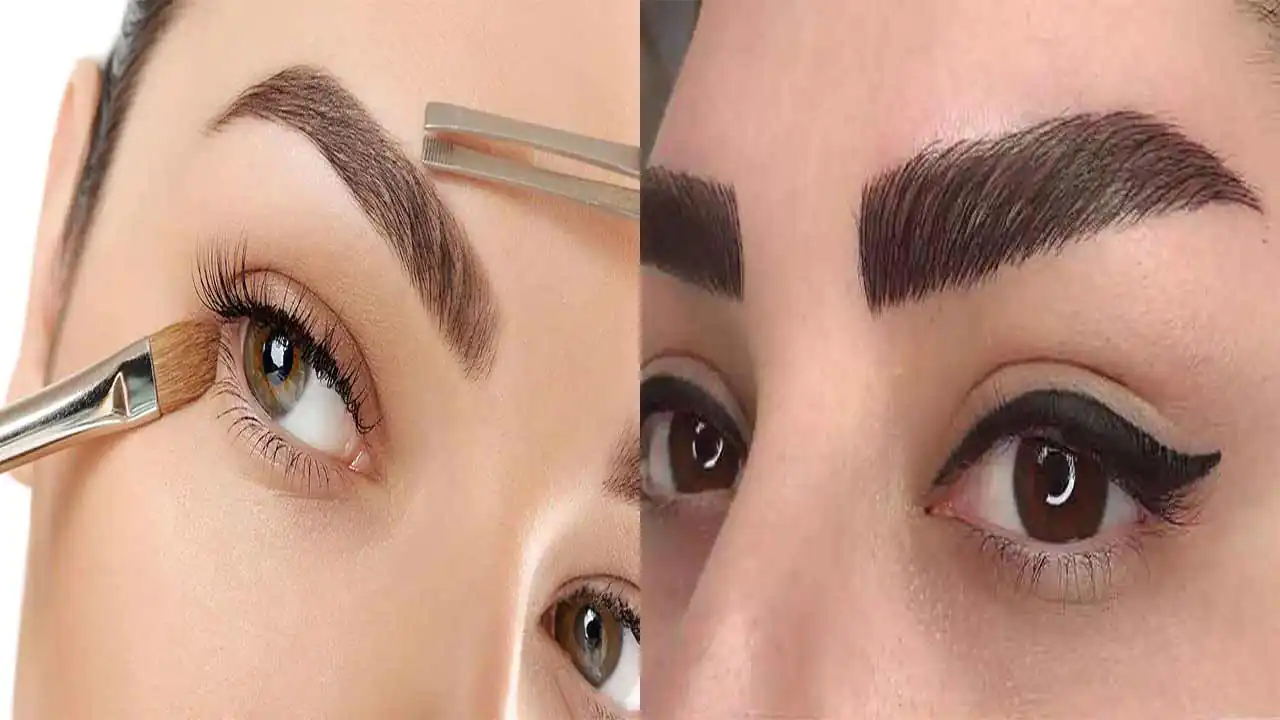 مدل تاتو ابرو با طرح های ظریف و پهن زیبا برای فرم های متفاوت صورت