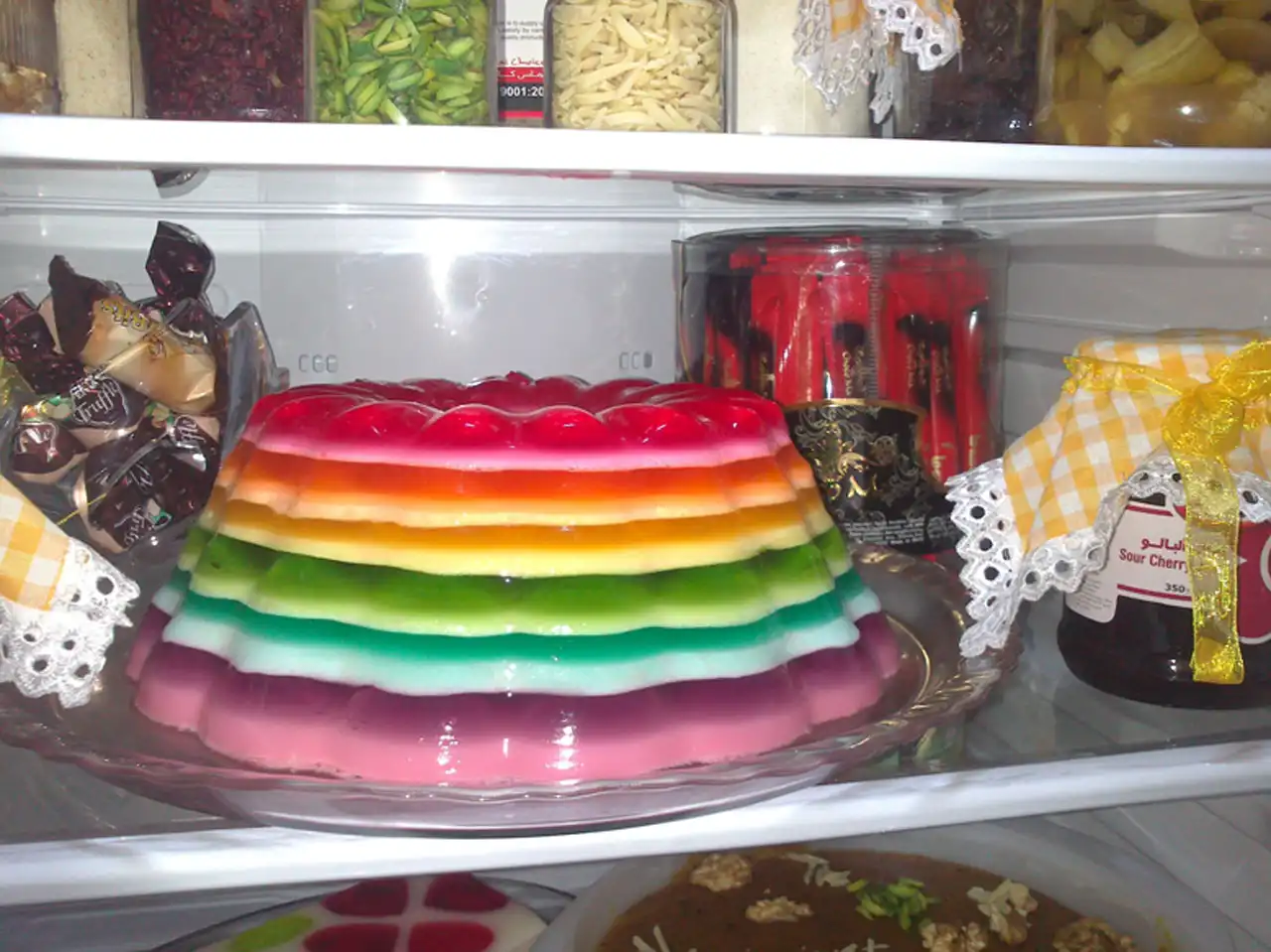مدل ژله برای یخچال عروس + ژله های قالبی و تزریقی شیک و جذاب برای تزیین یخچال عروس