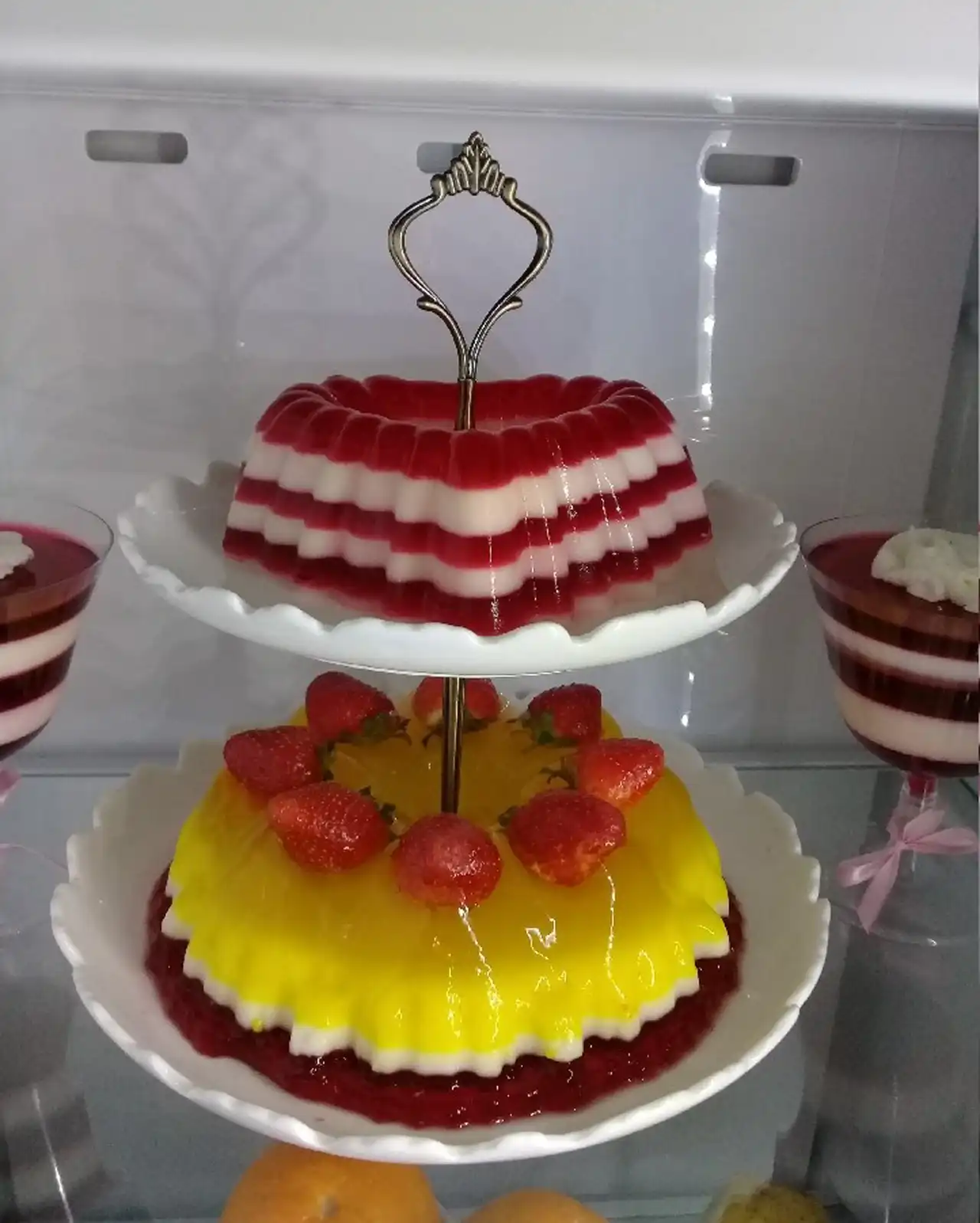 مدل ژله برای یخچال عروس + ژله های قالبی و تزریقی شیک و جذاب برای تزیین یخچال عروس