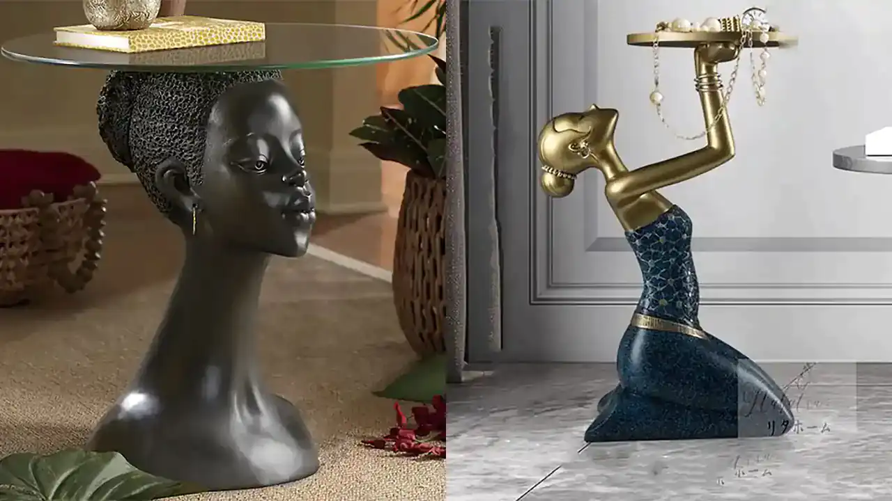 مجسمه کنار سالنی مدرن + زیباترین و شیک ترین مدل های مجسمه کنار سالنی مدرن