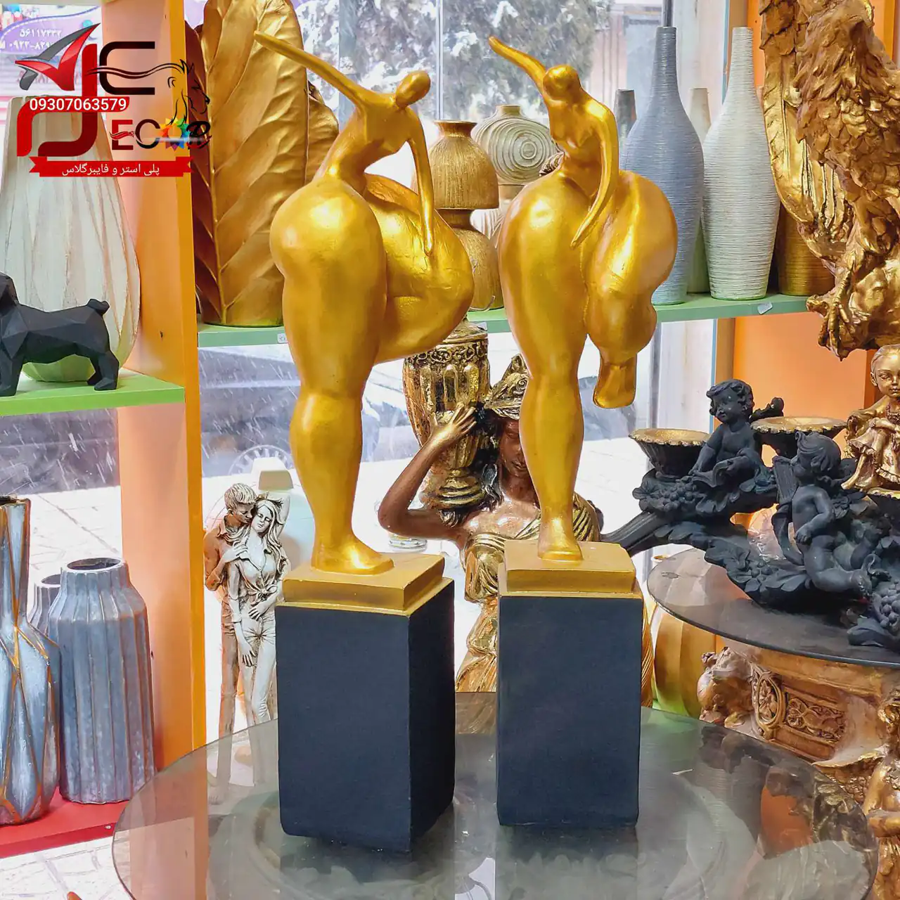 مجسمه کنار سالنی مدرن + زیباترین و شیک ترین مدل های مجسمه کنار سالنی مدرن