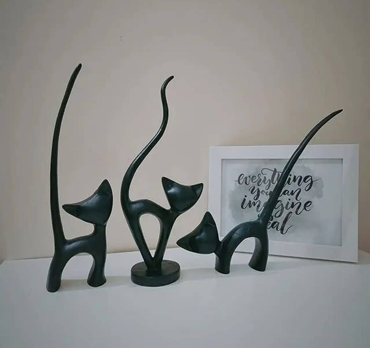 مجسمه تزیینی برای میز تلویزیون + مدل های جدید و لوکس مجسمه شیک مدرن مناسب برای میز تلویزیون