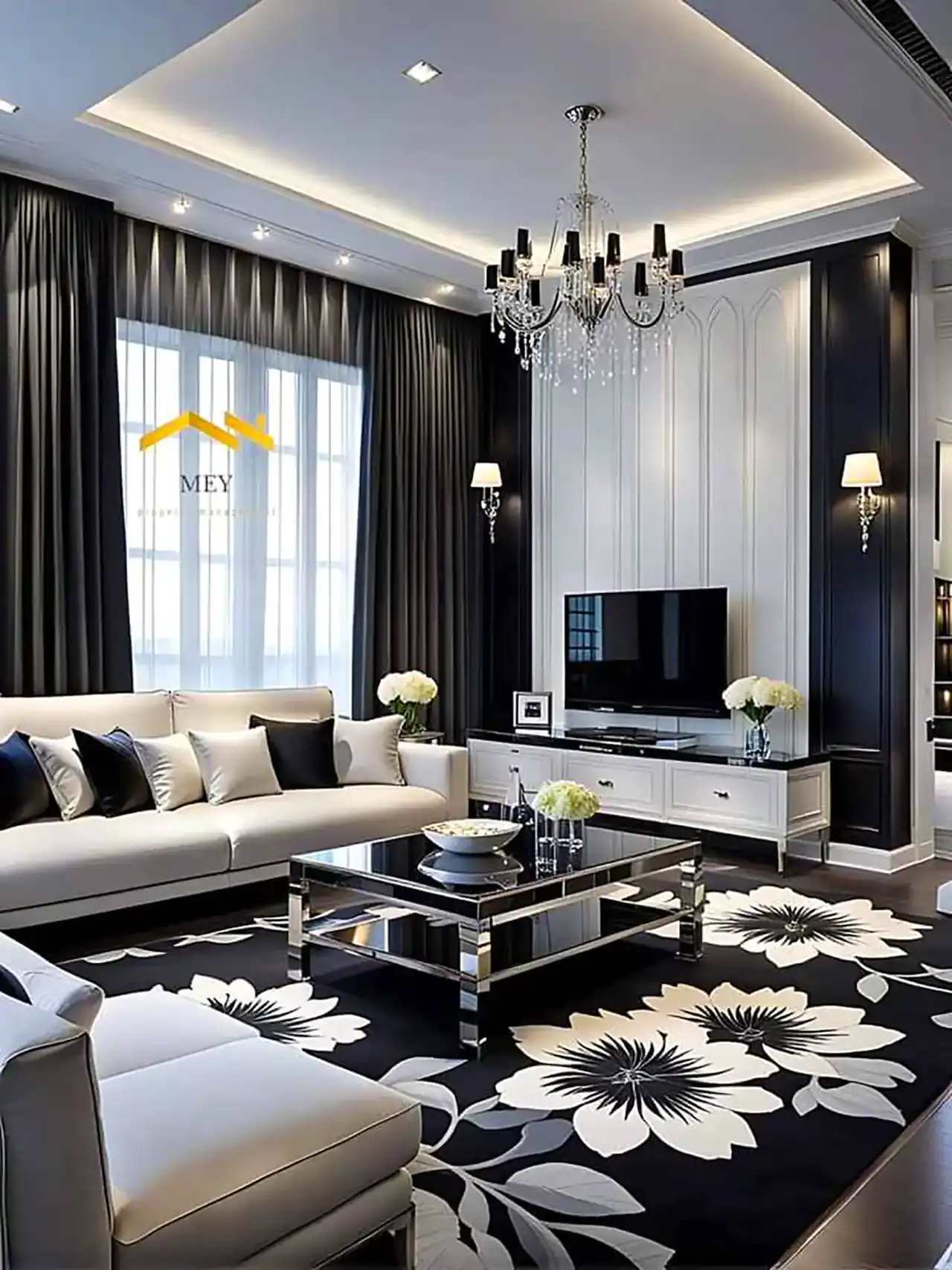 دیزاین پذیرایی مستطیل + زیباترین مدل های دیزاین پذیرایی مستطیل بسیار شیک