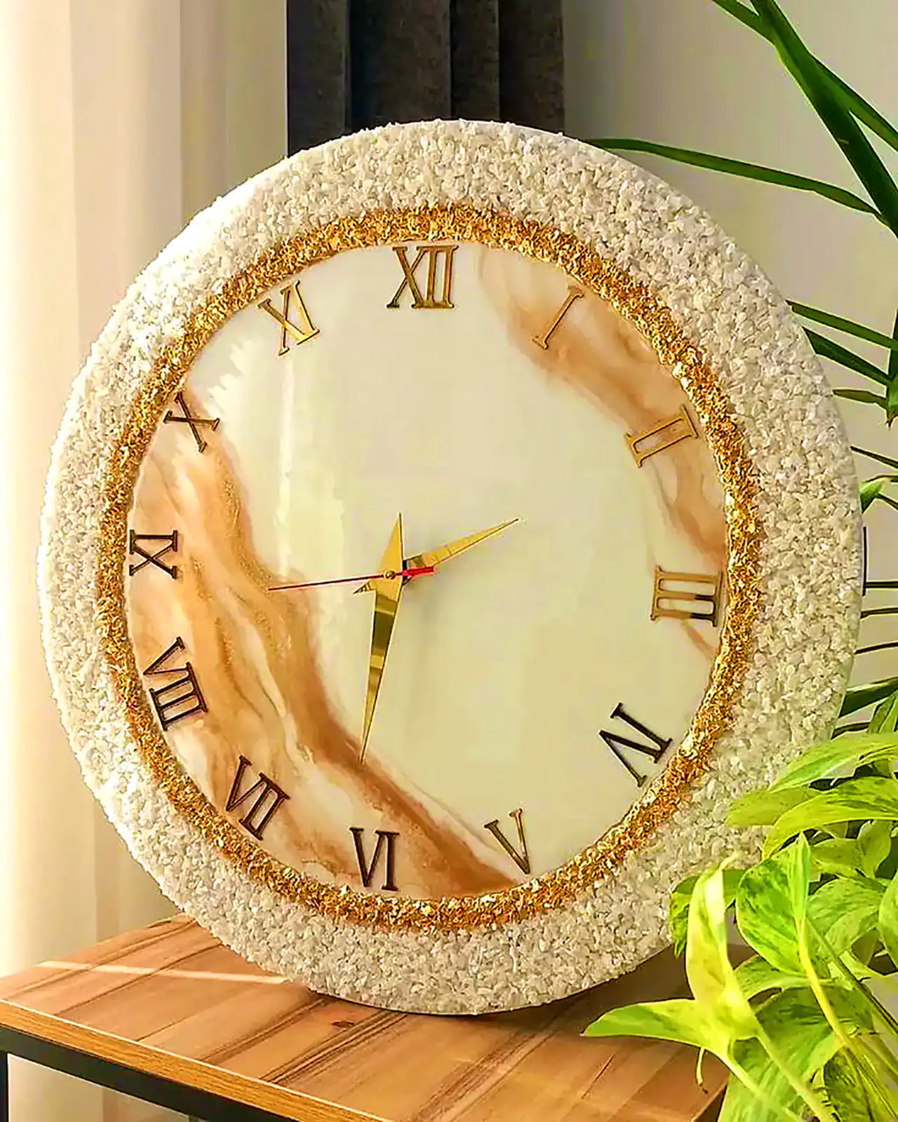 مدل ساعت دیواری با رزین + بهترین ایده ها برای تزیین ساعت دیواری با رزین
