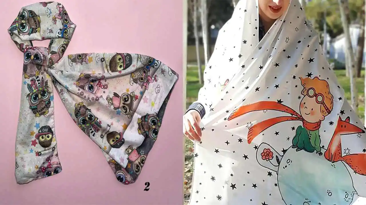 شال دخترانه فانتزی و کیوت با طرح های جدید و خاص که همه عاشقش میشن