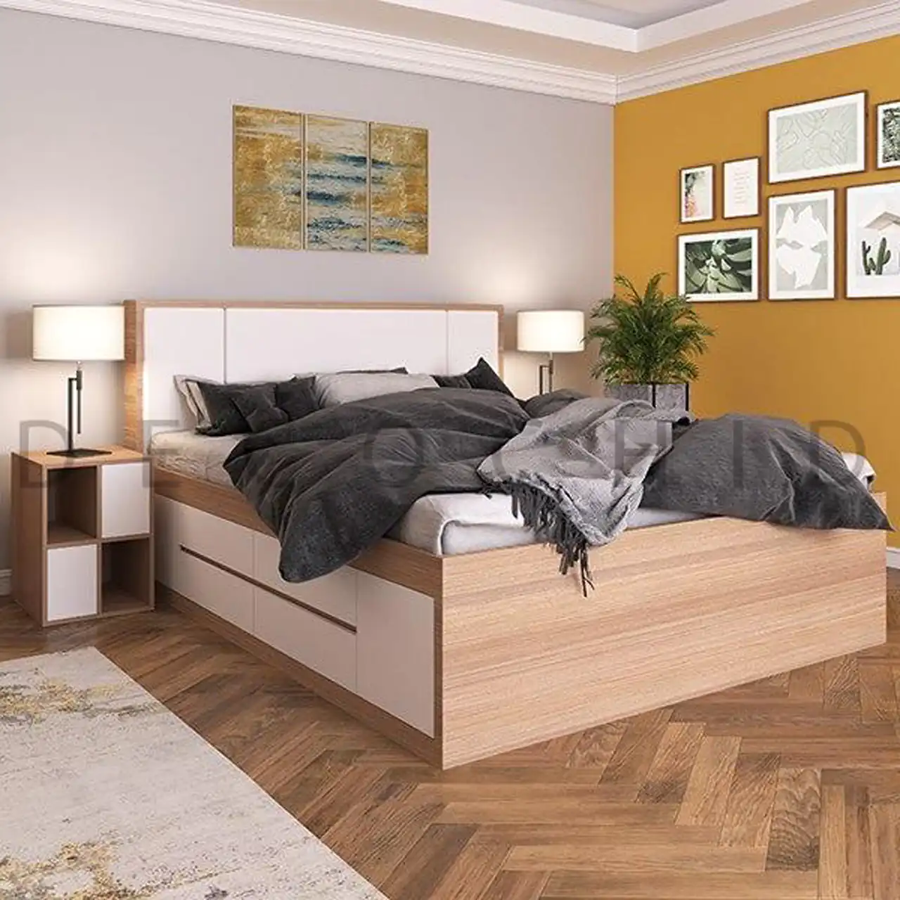 تخت خواب دو نفره چوبی ساده و زیبا + 15 تا از خفن ترین مدل ها را اینجا ببینید