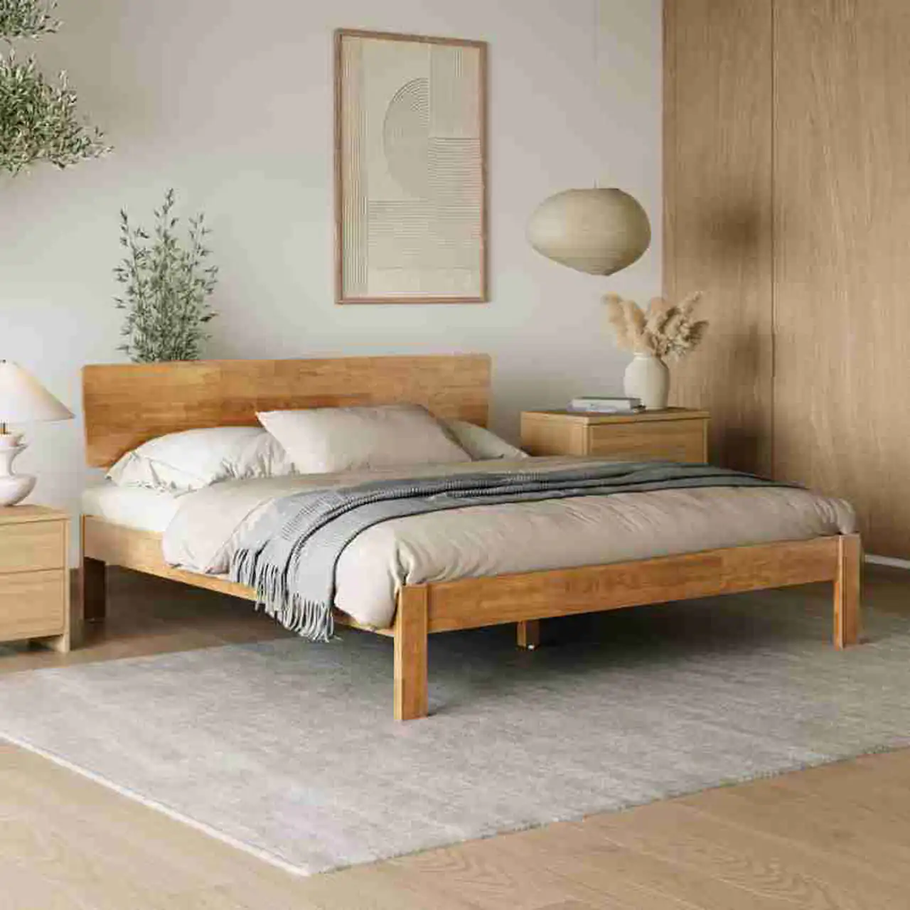 تخت خواب دو نفره چوبی ساده و زیبا + 15 تا از خفن ترین مدل ها را اینجا ببینید