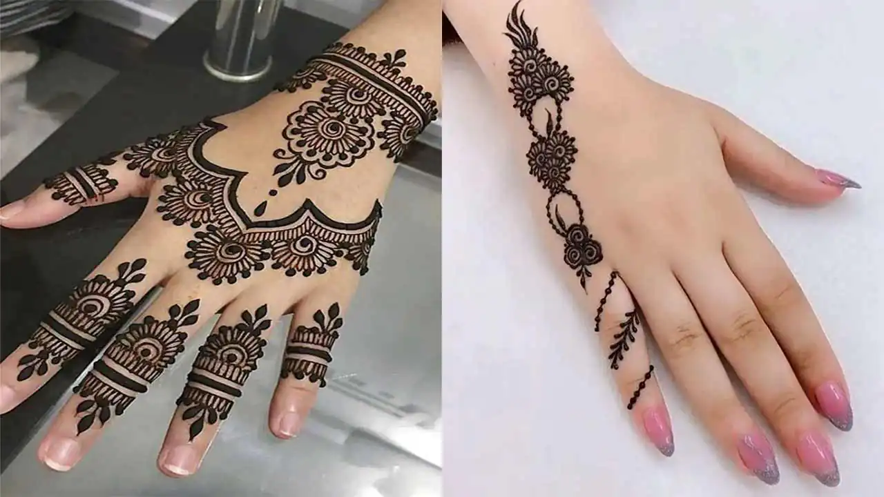 طرح مدل حنا زیبا و با کلاس با مدل های ساده و شلوغ که همه عاشقش میشن