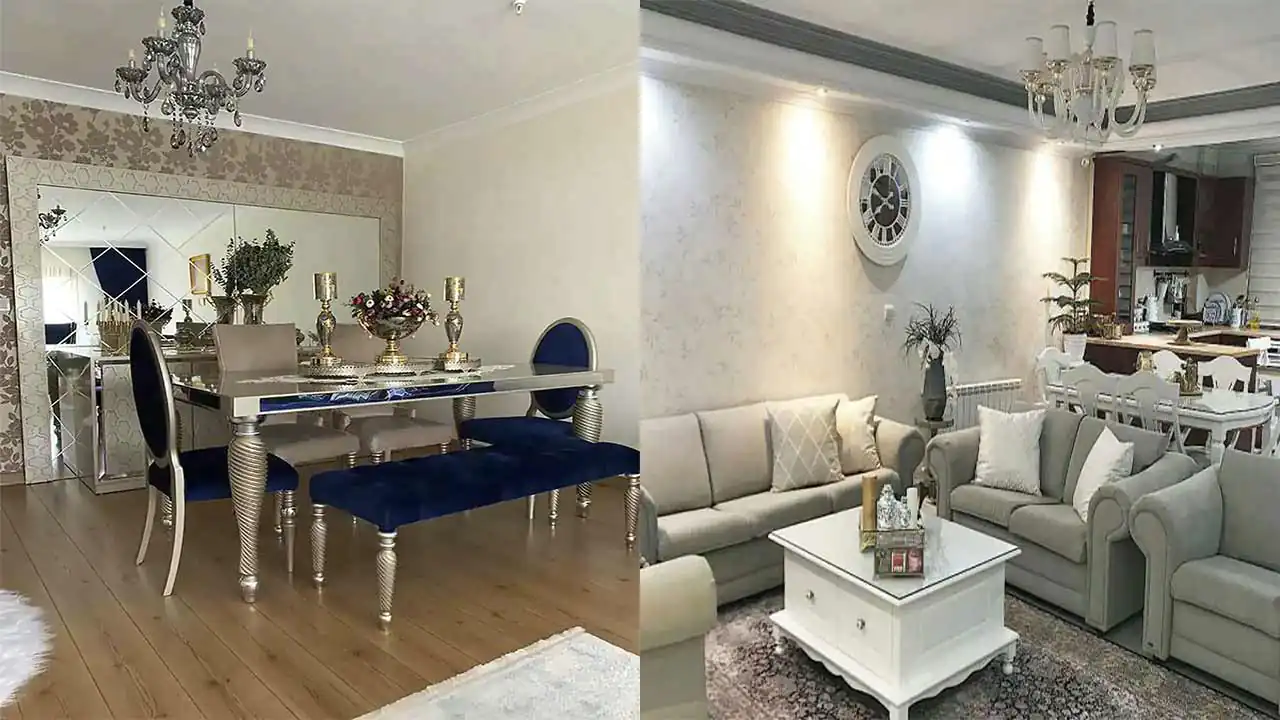 تزیین خانه عروس برای جهاز دیدن + دیزاین های شیک و جدید برای پذیرایی و اتاق