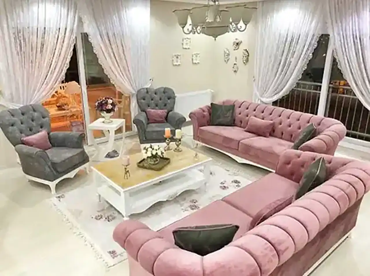 تزیین خانه عروس برای جهاز دیدن + دیزاین های شیک و جدید برای پذیرایی و اتاق