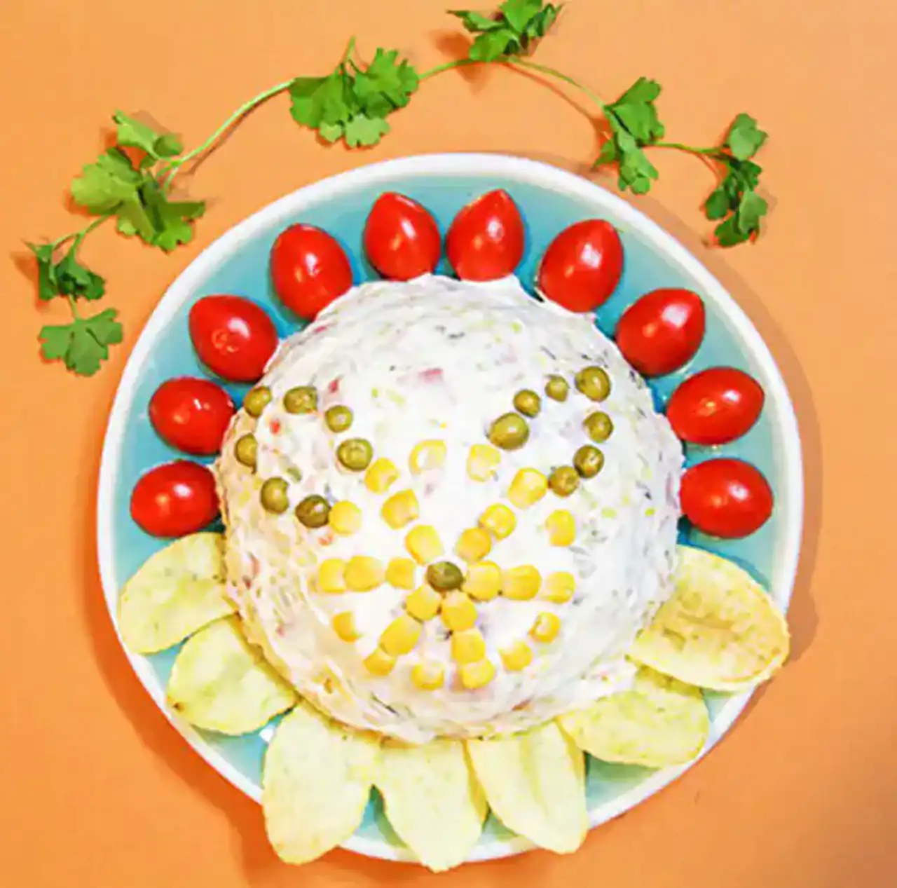 تزیین الویه ساده با گوجه و خیارشور با مدل های متفاوت و جذاب برای کدبانوها