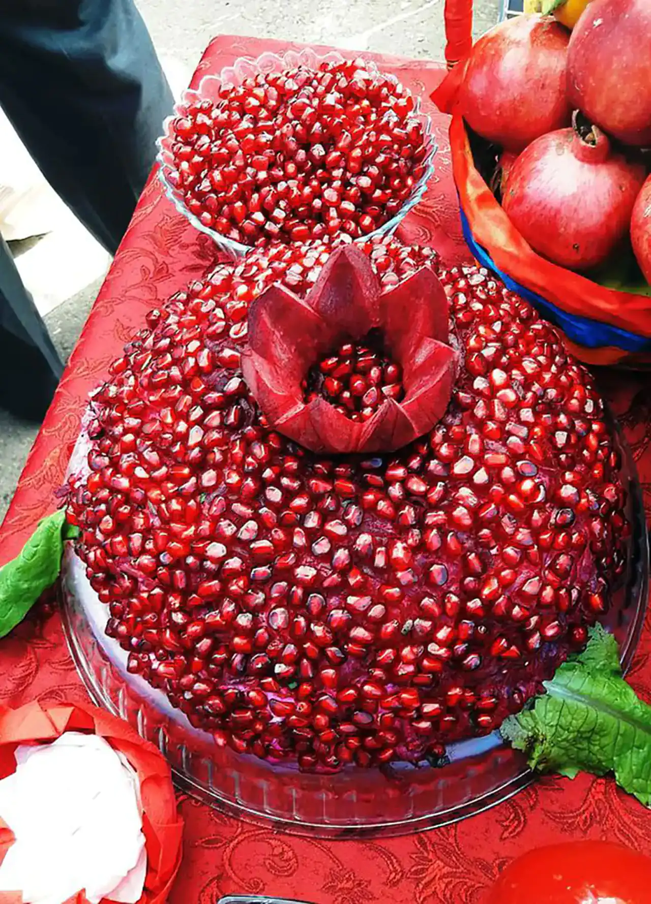 تزیین انار شب یلدا برای عروس + زیباترین دیزاین و تزیین انار شب یلدا برای عروس