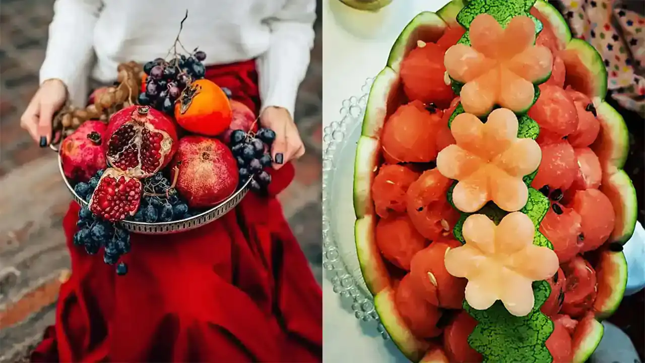 تزیین شب یلدا ساده + بهترین دیزاین و تزیین شب یلدا ساده و شیک امسال