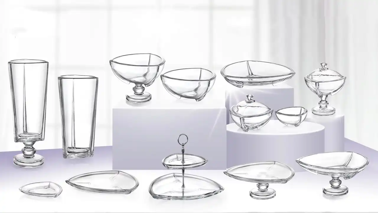 ظروف بلور + مدل های جدید و شیک ظروف پذیرایی بلور و کریستال مناسب برای جهیزیه عروس خانم ها