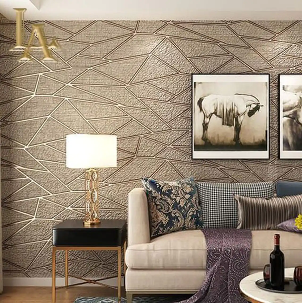 کاغذ دیواری جدید برای پذیرایی با طرح های ساده و خاص + بهترین ترکیب رنگ های سال