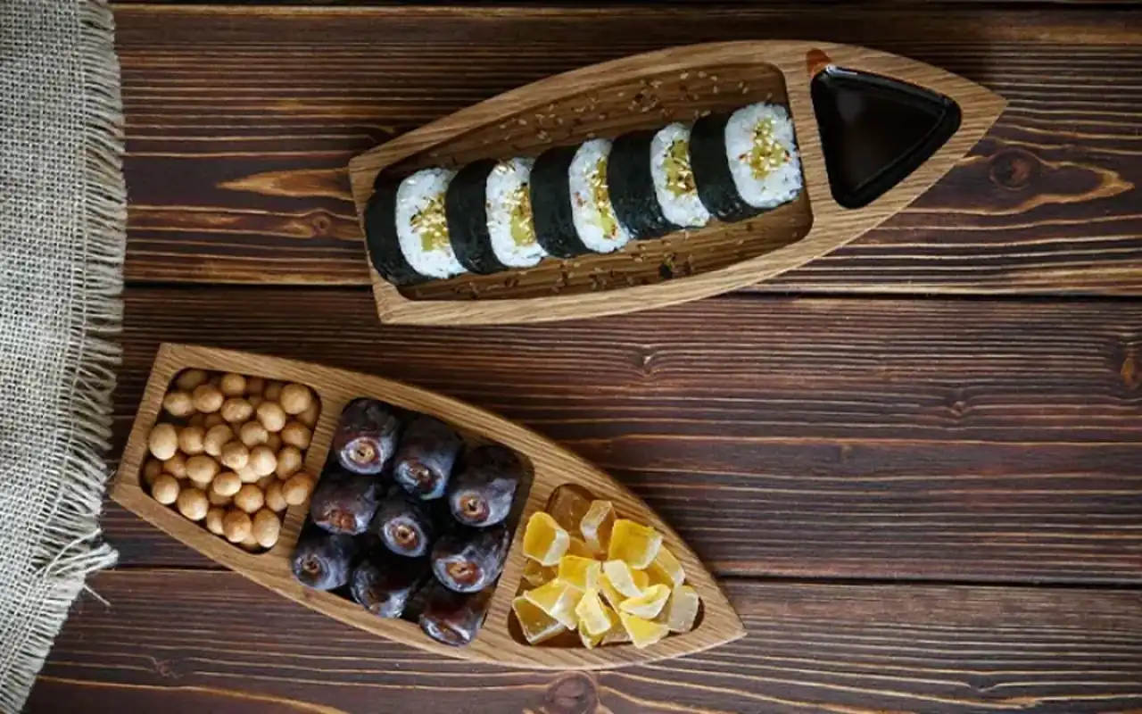 اکسسوری چوبی روی میز دکوری طبیعی گرم و منحصربه فرد که همه عاشقش میشن