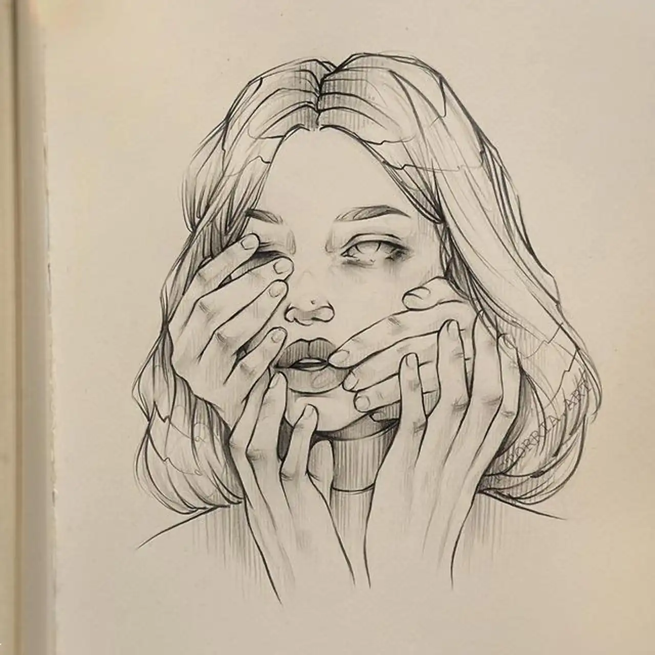ایده نقاشی چهره پینترستی الهام بخش خلق اثاری هنری و خلاقانه با سبکی بی نظیر