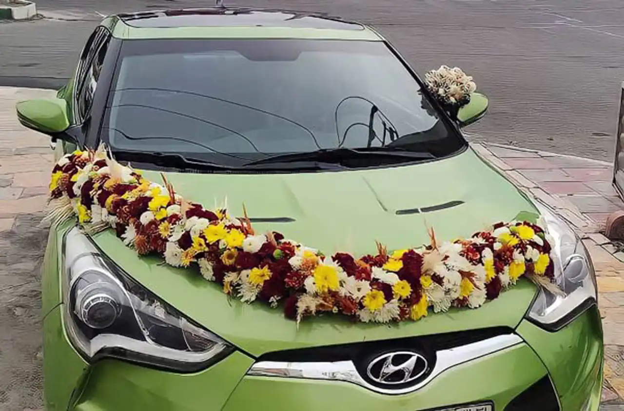 ماشین عروس ساده و کم هزینه با طراحی زیبا متفاوت و رویایی که همه عاشقش میشن