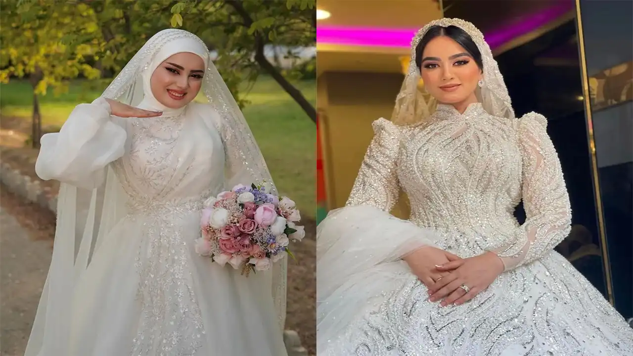 مدل عروس پوشیده + استایل خاص و باکلاس در روز عروسی با انتخاب لباس عروس پوشیده