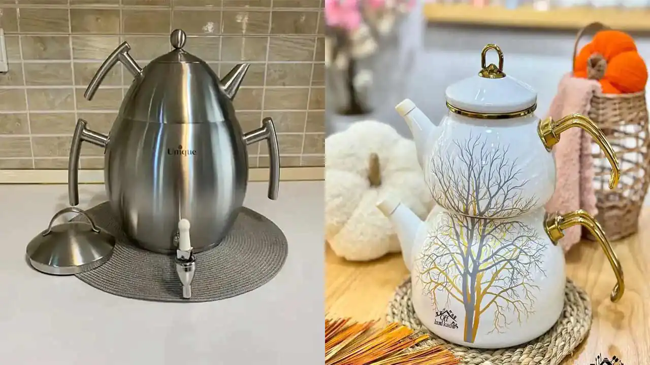 مدل های کتری قوری جدید چینی و استیل با ایده های ساده و طرحدار برای کدبانوها