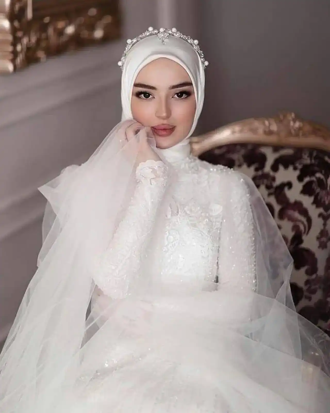 مدل حجاب عروسی + استفاده از کلاه و توربان در روز عروسی برای داشتن استایل شیک و لاکچری