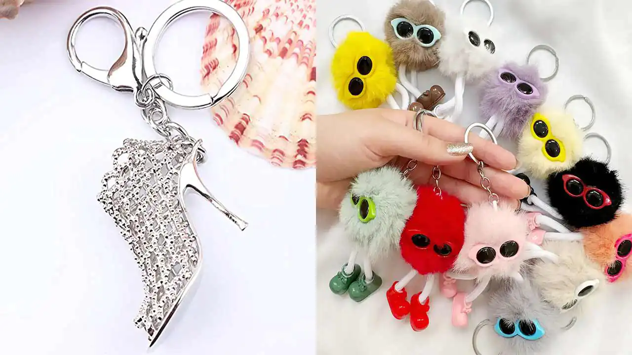 مدل جاکلیدی لاکچری از جنس چرم و استیل با مدل های شیک و خاص برای باسلیقه ها