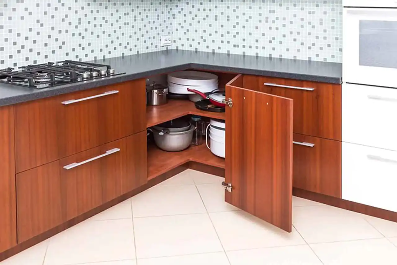 مدل کابینت سه گوش اشپزخانه هوشمندانه ترین استفاده از فضا با طرح های زیبا