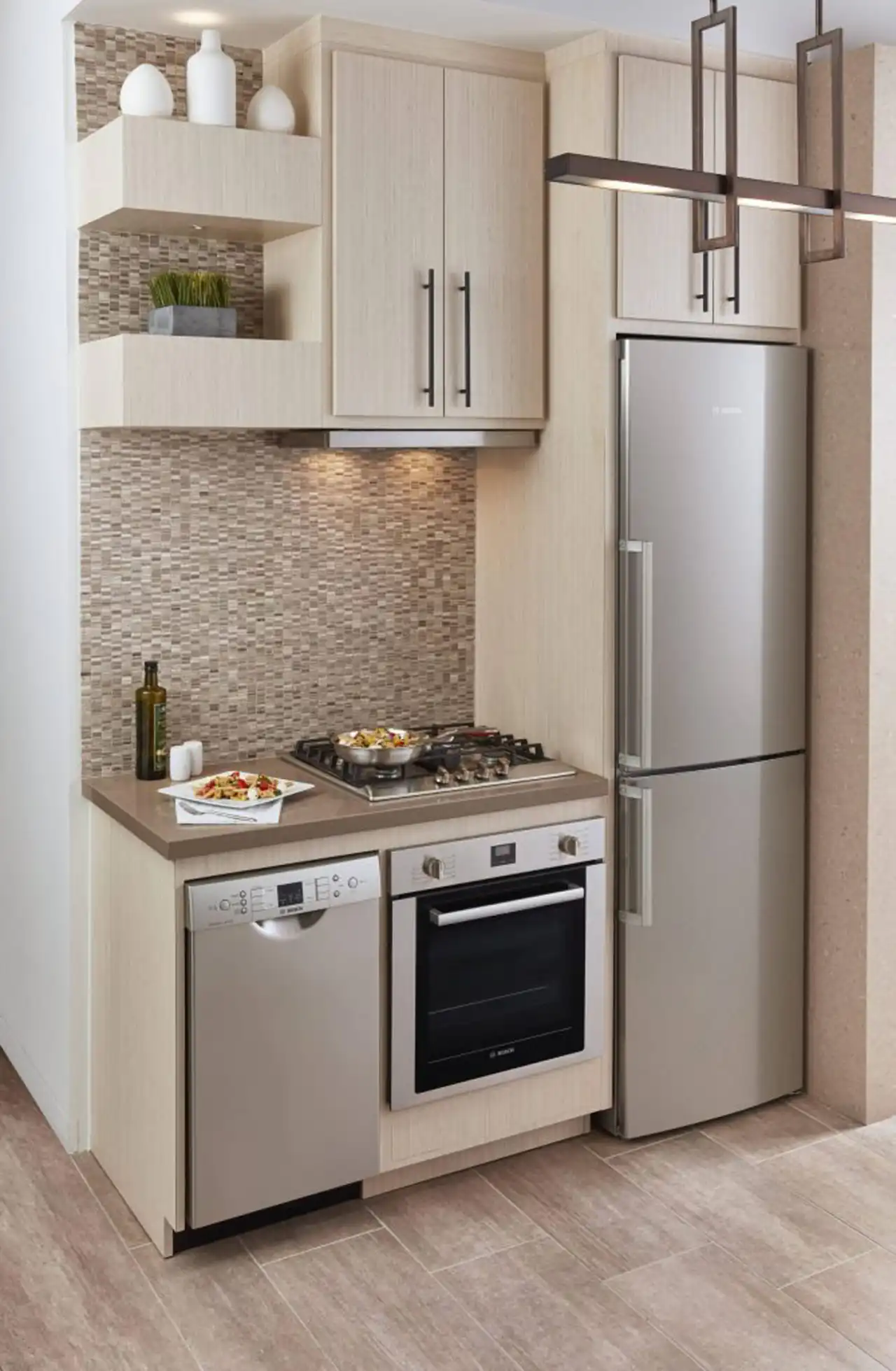 مدل کابینت سه متری + طراحی هوشمند برای فضاهای کوچک با زیبایی ظرافت و کارایی