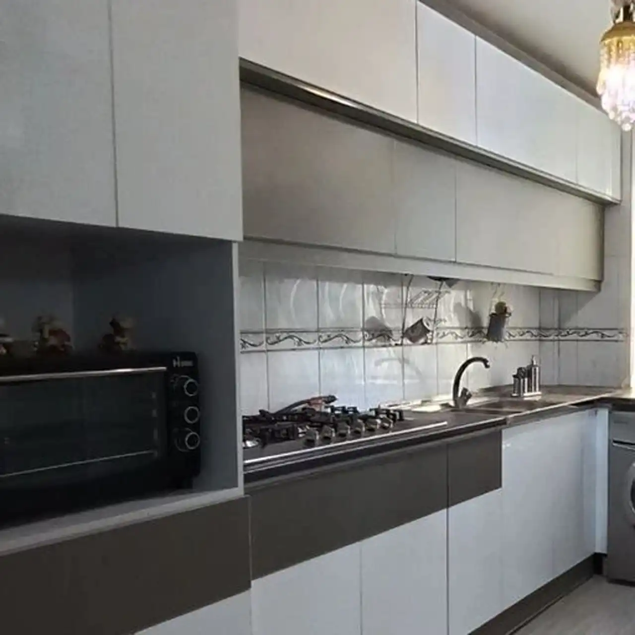 مدل کابینت سه متری + طراحی هوشمند برای فضاهای کوچک با زیبایی ظرافت و کارایی
