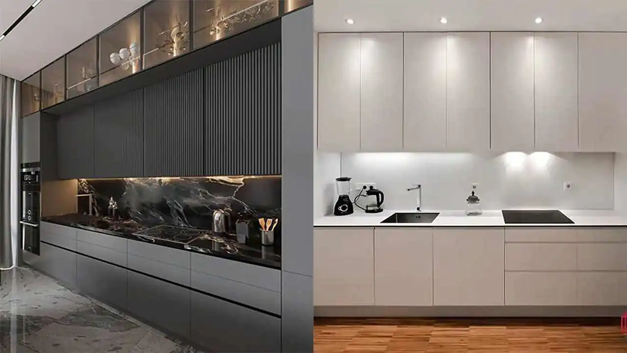 مدل کابینت سه متری + طراحی هوشمند برای فضاهای کوچک با زیبایی ظرافت و کارایی