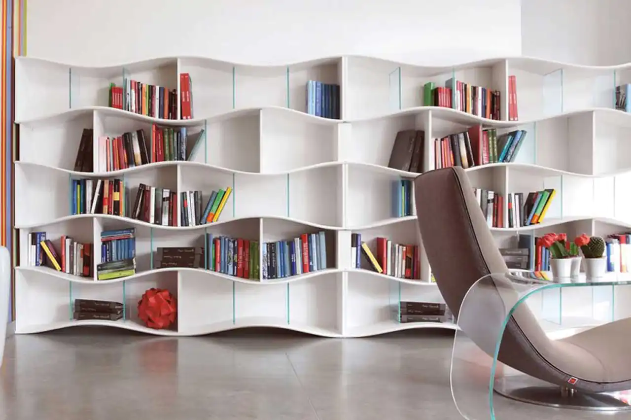 مدل پارتیشن کتابخانه ای برای نظم و زیبایی منزل شما برای دکوراسیون های مدرن 