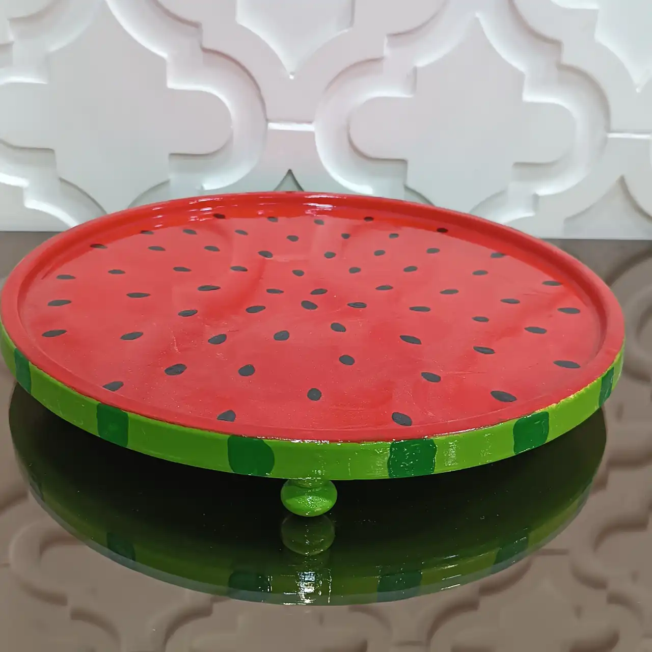 مدل سینی با سنگ مصنوعی هنر مدرن و زیبایی بی‌پایان برای پذیرایی‌های متفاوت
