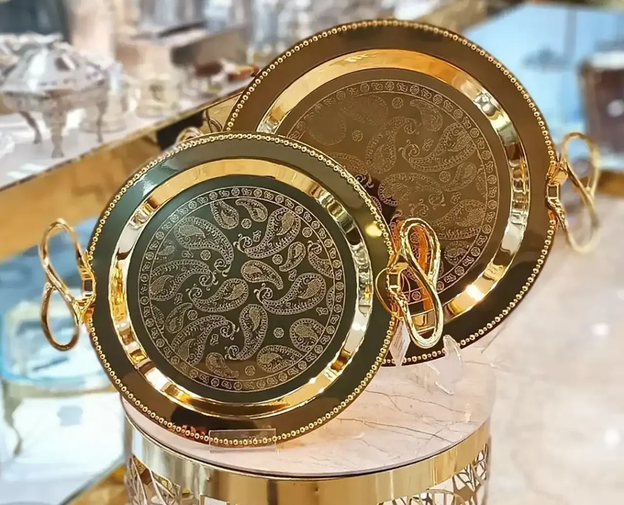 مدل سینی اماراتی + خوش تراش ترین و محکم ترین سینی موجود در بازار با انتخاب سینی اماراتی